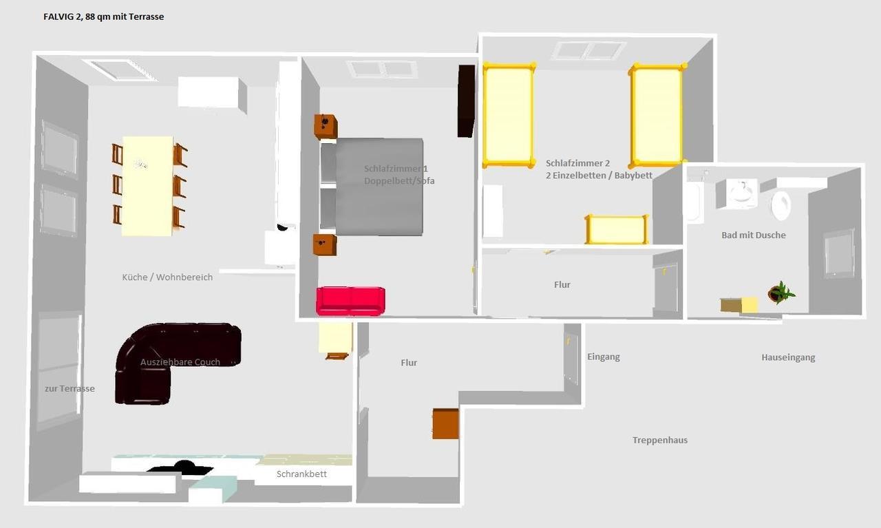 Apartment Falvig Inkl. Kueche Bad Schönborn Zewnętrze zdjęcie